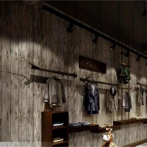 Vintage wood plank wallpaper