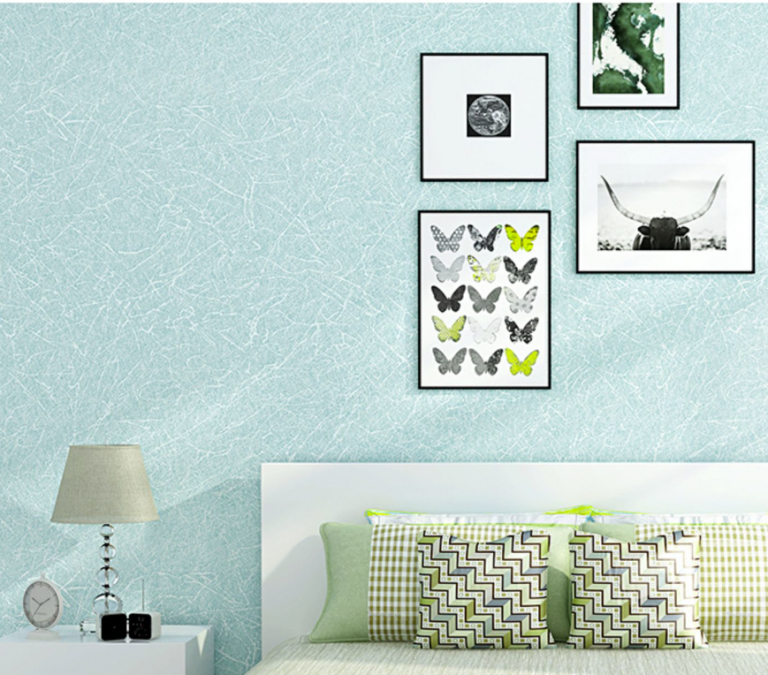3D silk plain self-adhesive modern wallpaper