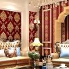 Large-flower-embossed-European-wallpaper