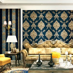 Large-flower-embossed-European-wallpaper1
