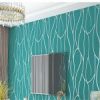 Sea-blue-3D-curve-stripe-European-wallpaper2