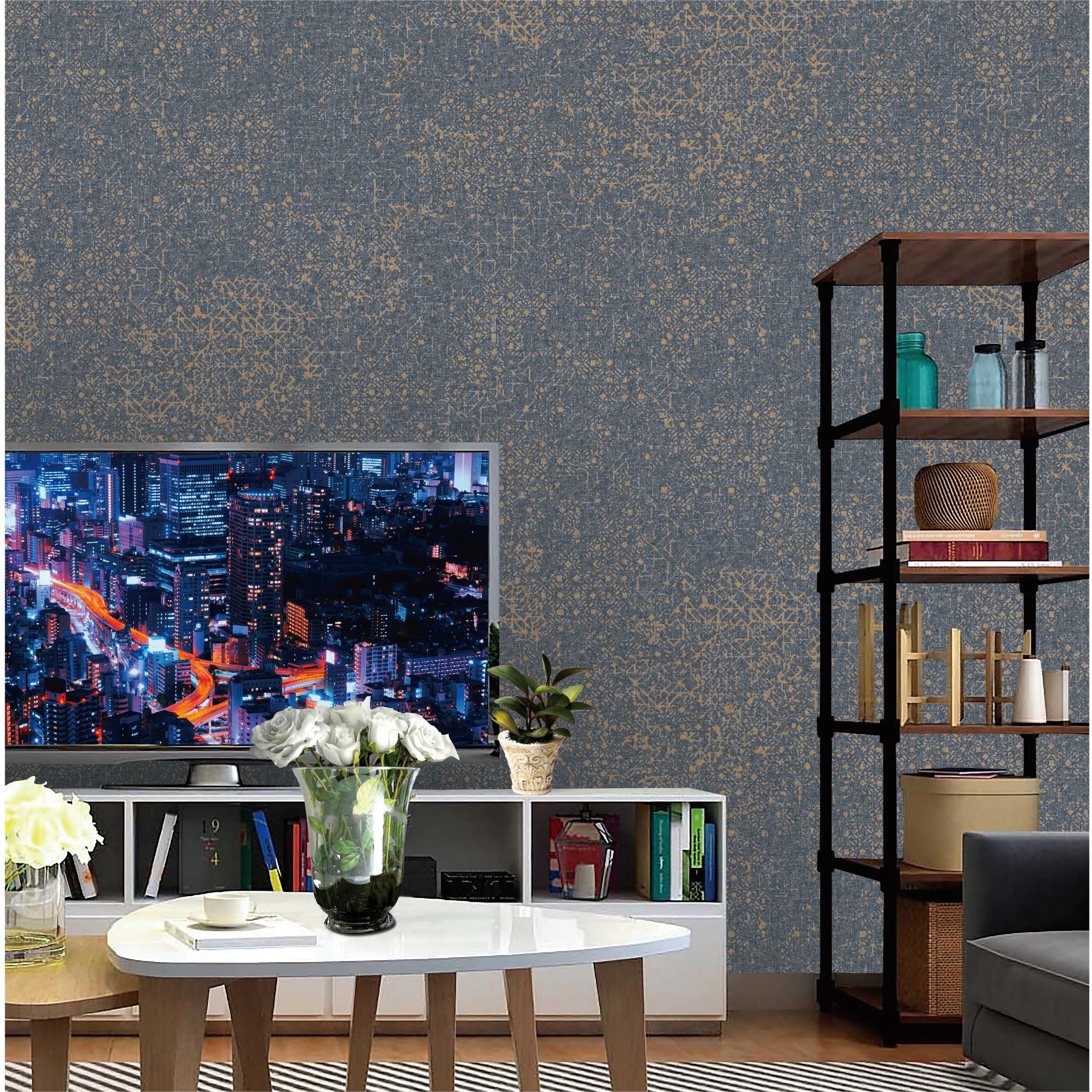 Modern Simple Style PVC Wallpaper