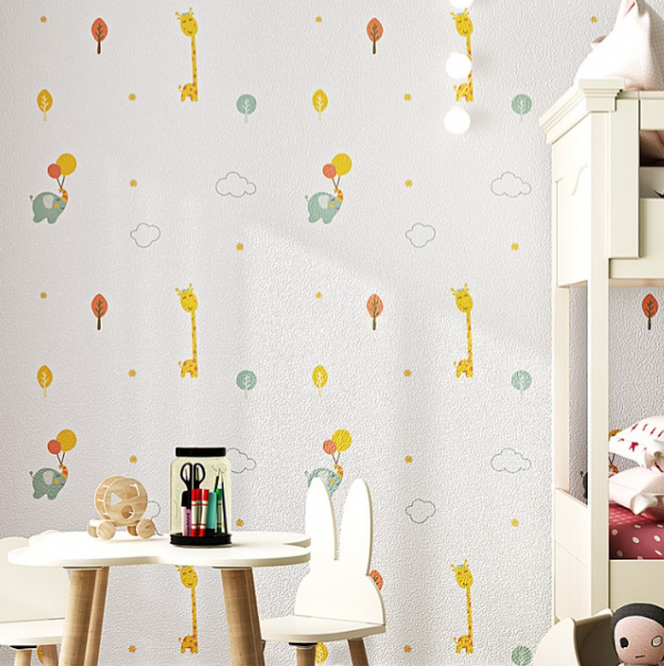 Children room cartoon self-adhesive wallpaper