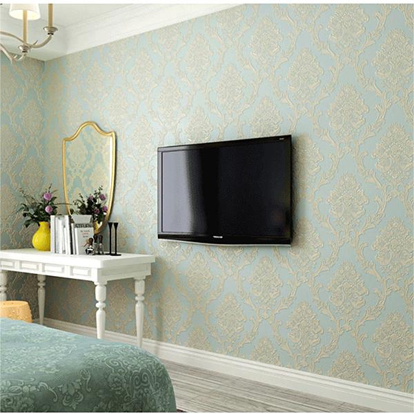 European style 3Dembosed pattern self-adhesive wallpaper