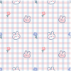 Plaid bear children room wallpaper