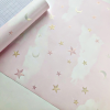 Stars and moon children room self-adhesive wallpaper