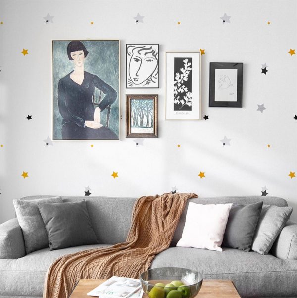 children star self-adhesive wallpaper