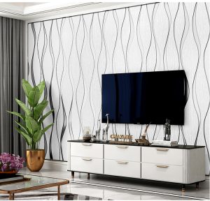 modern stripe Self-adhesive wallpaper