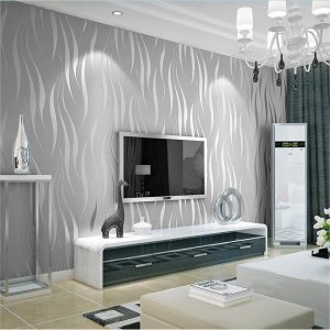 modern warm striped self-adhesive wallpaper
