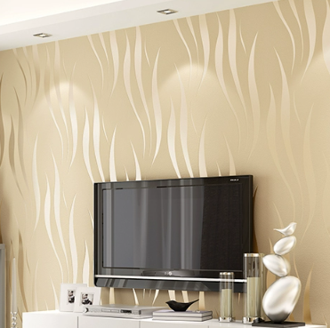 modern warm striped self-adhesive wallpaper